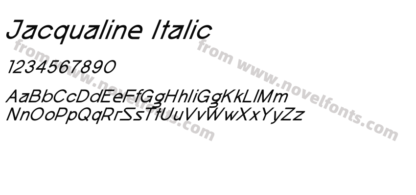 Jacqualine ItalicPreview