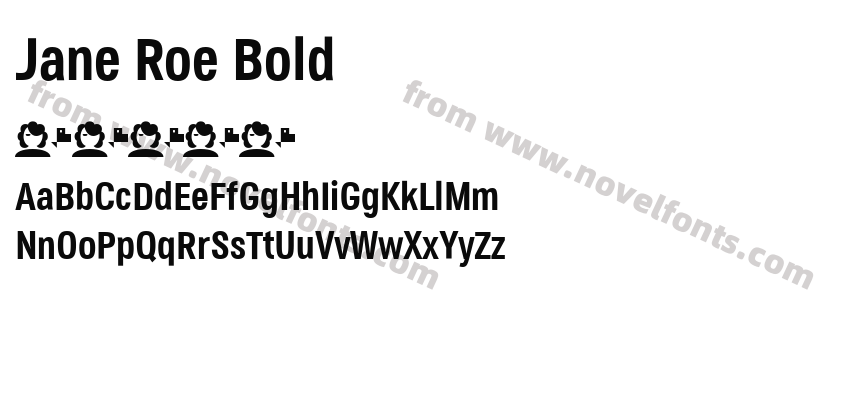 Jane Roe BoldPreview