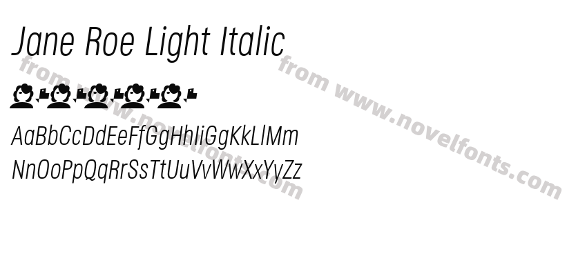 Jane Roe Light ItalicPreview
