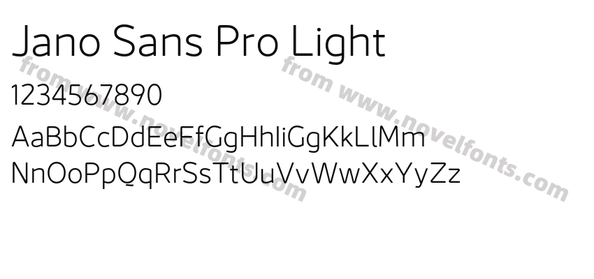 Jano Sans Pro LightPreview