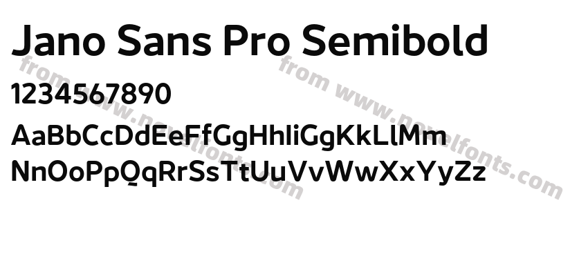 Jano Sans Pro SemiboldPreview