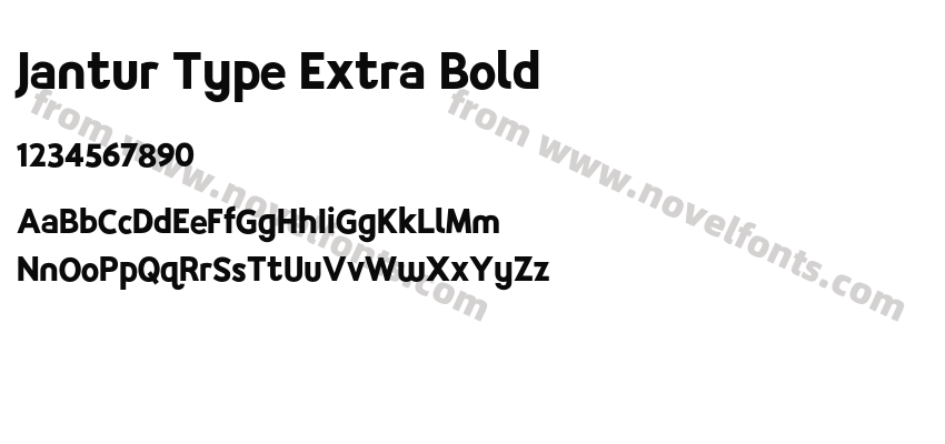 Jantur Type Extra BoldPreview