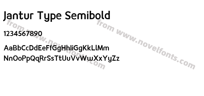 Jantur Type SemiboldPreview