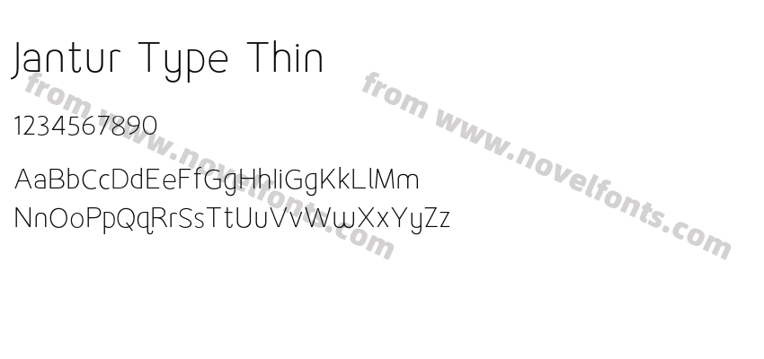 Jantur Type ThinPreview