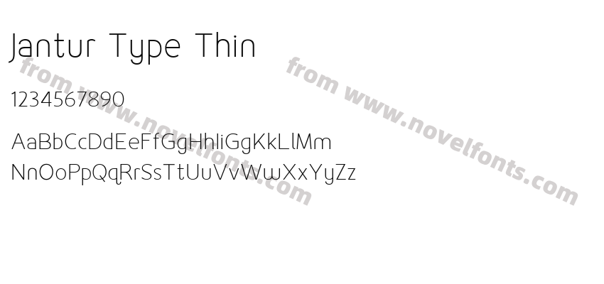 Jantur Type ThinPreview