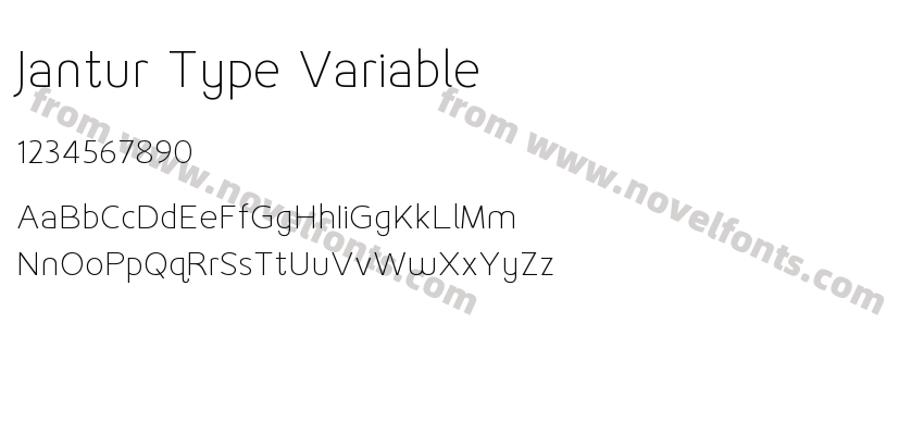Jantur Type VariablePreview