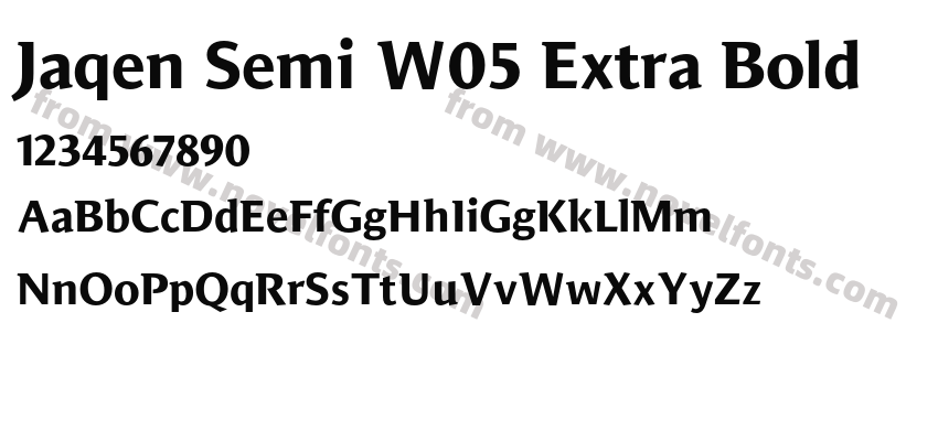 Jaqen Semi W05 Extra BoldPreview