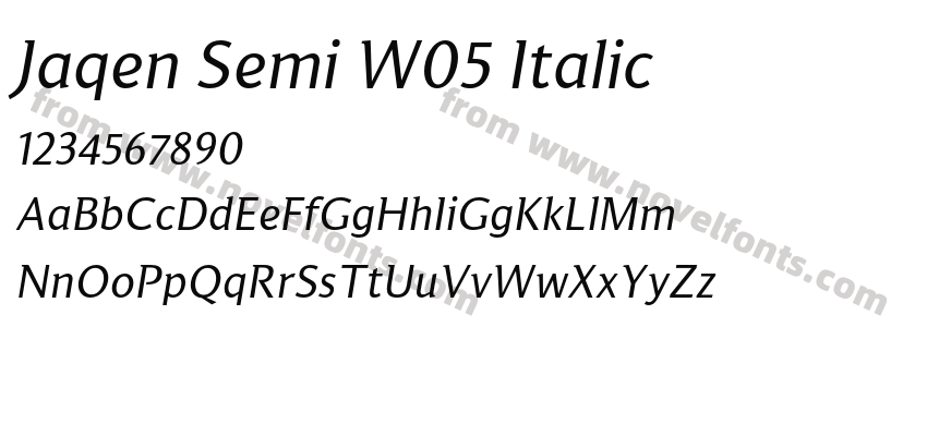 Jaqen Semi W05 ItalicPreview