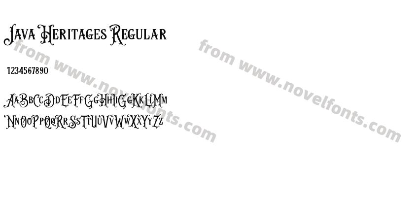 Java Heritages RegularPreview