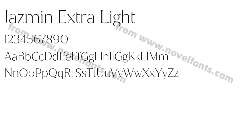 Jazmin Extra LightPreview