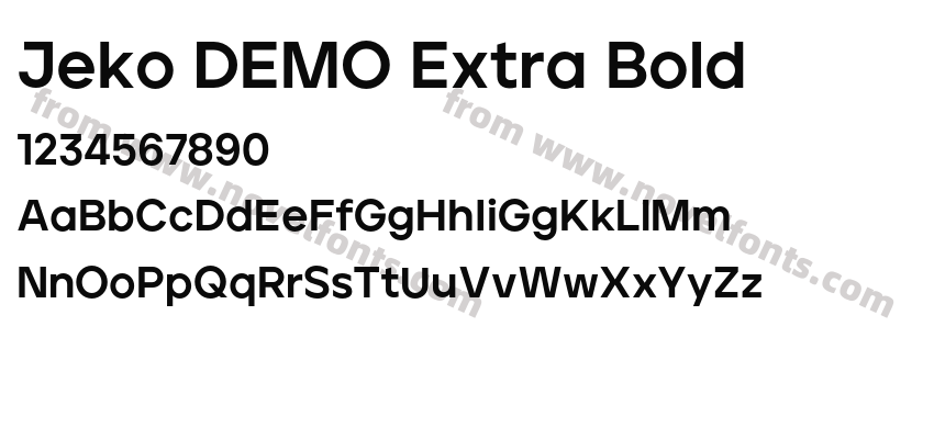Jeko DEMO Extra BoldPreview