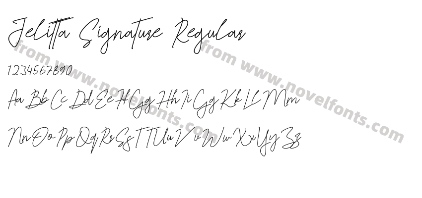 Jelitta Signature RegularPreview