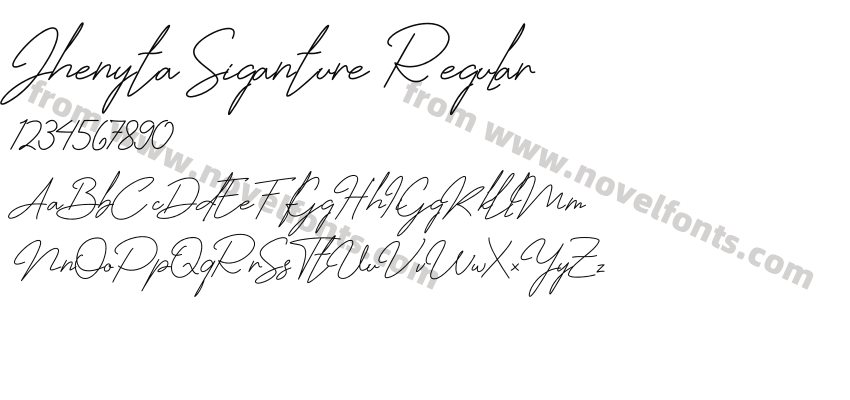 Jhenyta Siganture RegularPreview