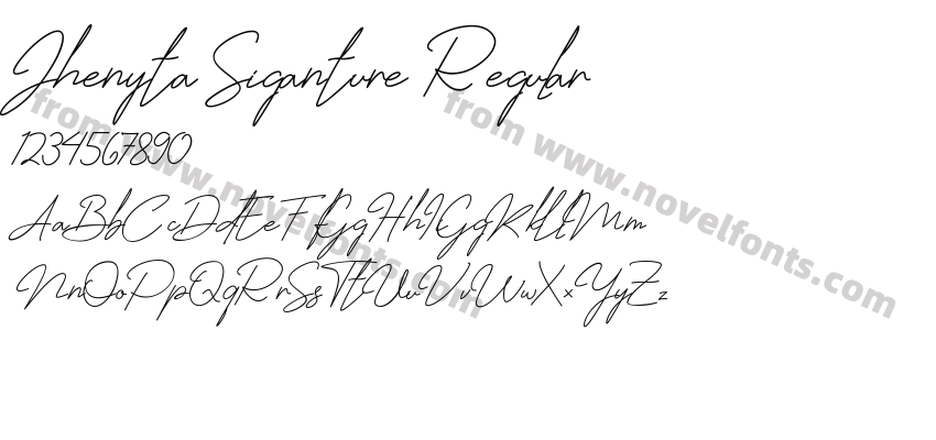 Jhenyta Siganture RegularPreview