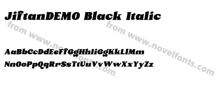 JiftanDEMO Black ItalicPreview