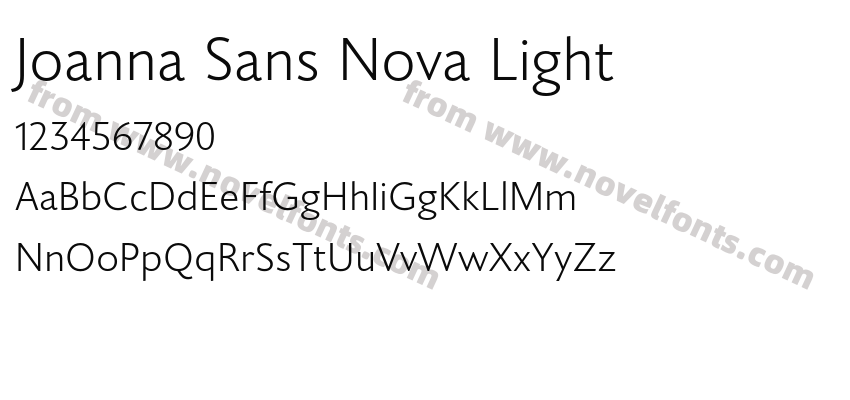 Joanna Sans Nova LightPreview