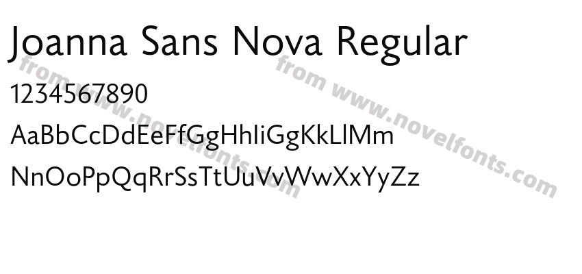 Joanna Sans Nova RegularPreview