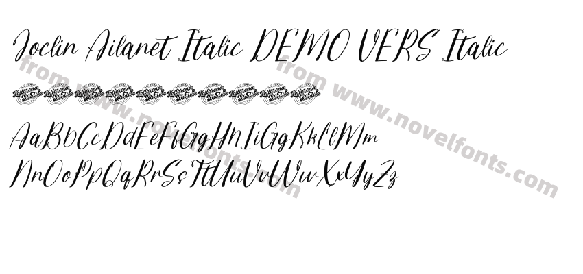 Joclin Ailanet Italic DEMO VERS ItalicPreview