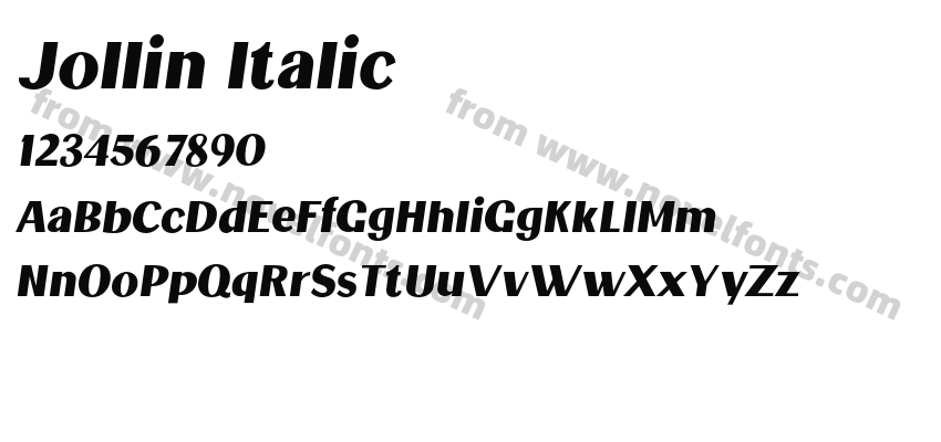 Jollin ItalicPreview