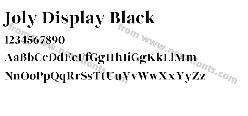Joly Display BlackPreview