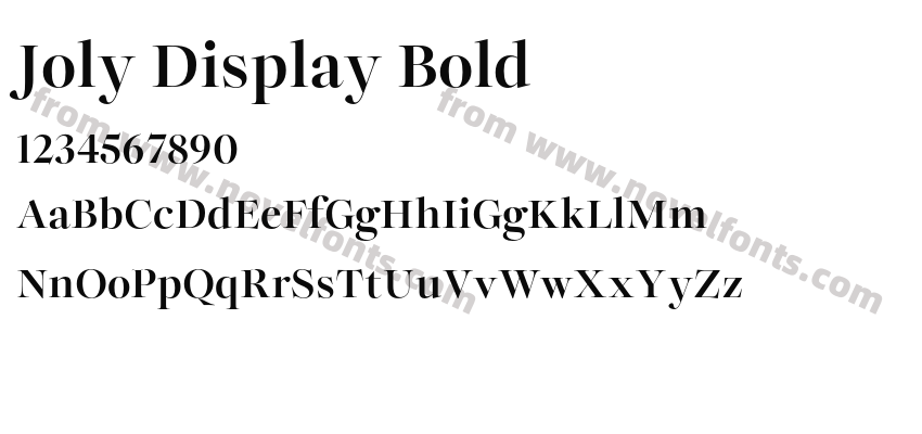 Joly Display BoldPreview