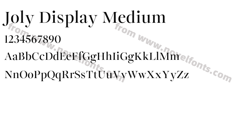 Joly Display MediumPreview