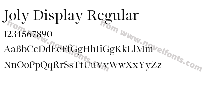 Joly Display RegularPreview
