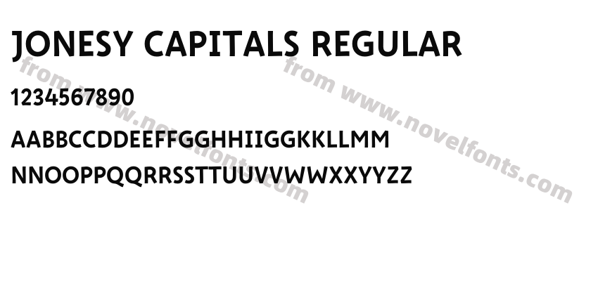Jonesy Capitals RegularPreview
