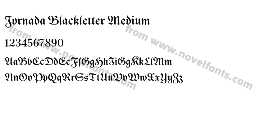 Jornada Blackletter MediumPreview