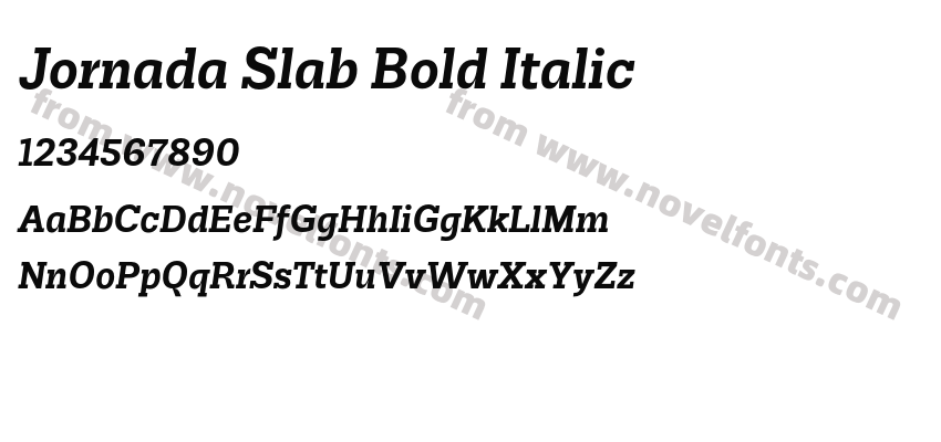 Jornada Slab Bold ItalicPreview