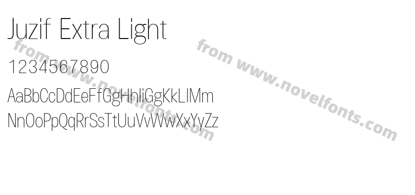 Juzif Extra LightPreview