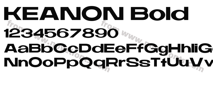 KEANON BoldPreview