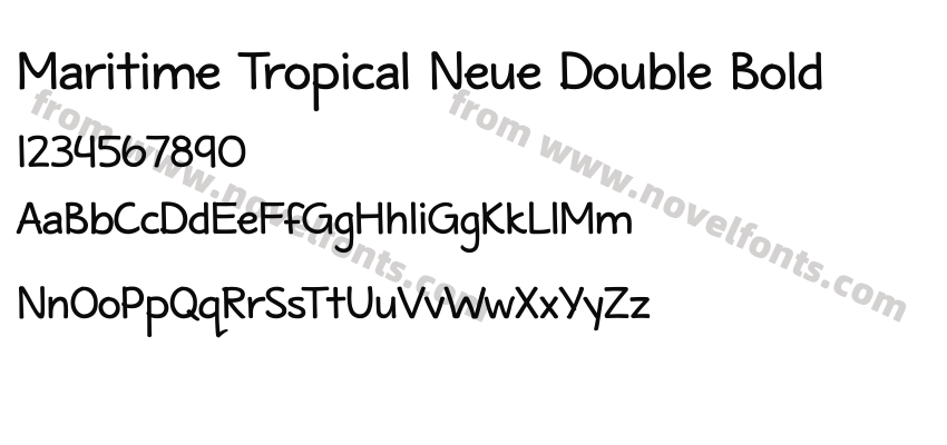 Maritime Tropical Neue Double BoldPreview