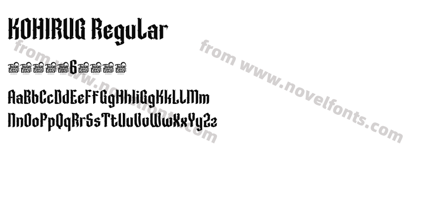 KOHIRUG RegularPreview