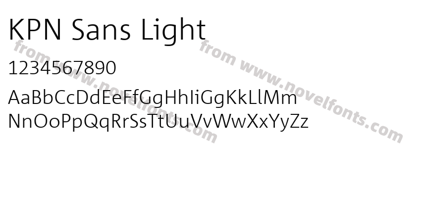 KPN Sans LightPreview