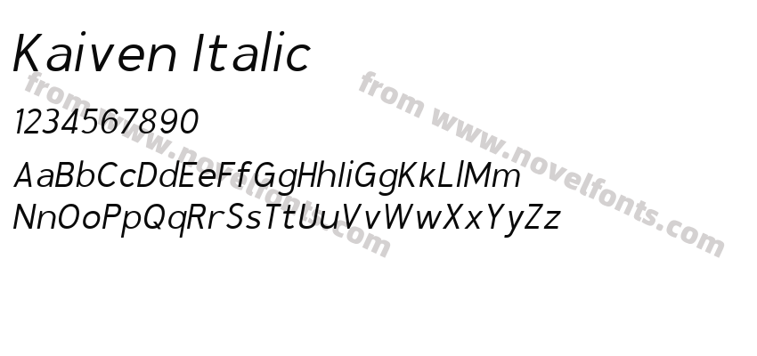 Kaiven ItalicPreview