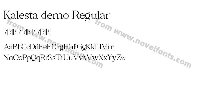 Kalesta demo RegularPreview