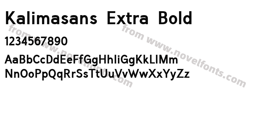Kalimasans Extra BoldPreview