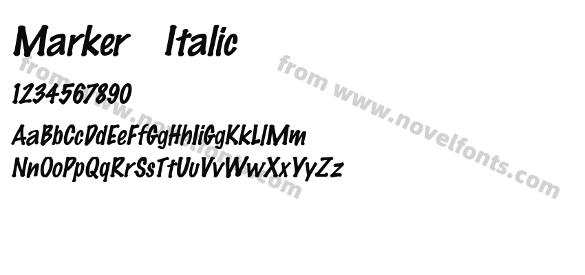 Marker  ItalicPreview