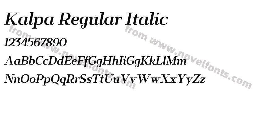 Kalpa Regular ItalicPreview