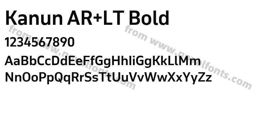 Kanun AR+LT BoldPreview