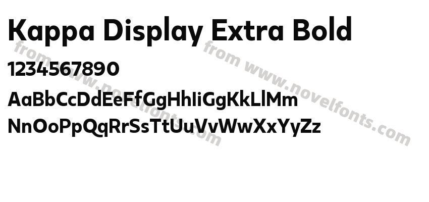 Kappa Display Extra BoldPreview