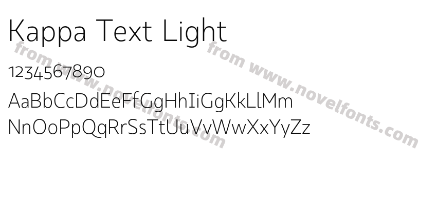 Kappa Text LightPreview