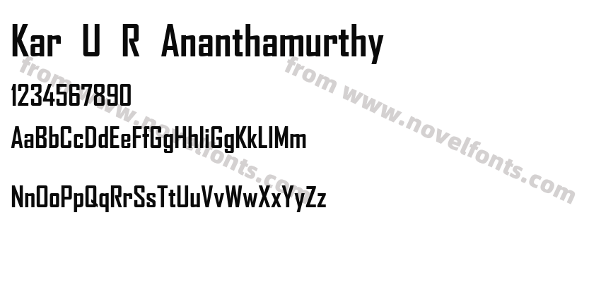Kar U R AnanthamurthyPreview