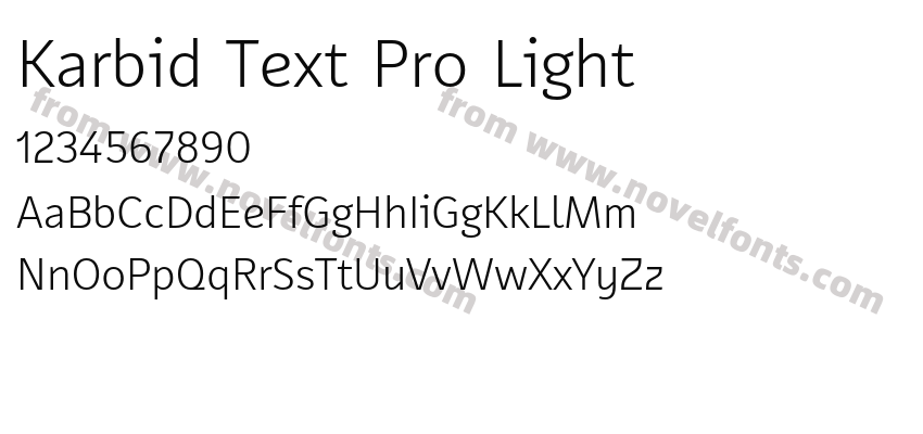 Karbid Text Pro LightPreview