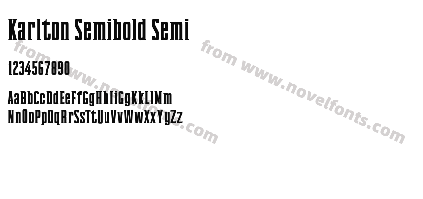 Karlton Semibold SemiPreview