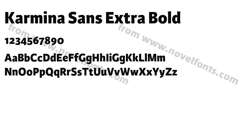 Karmina Sans Extra BoldPreview