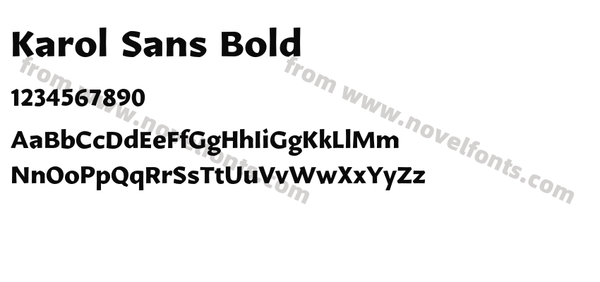 Karol Sans BoldPreview