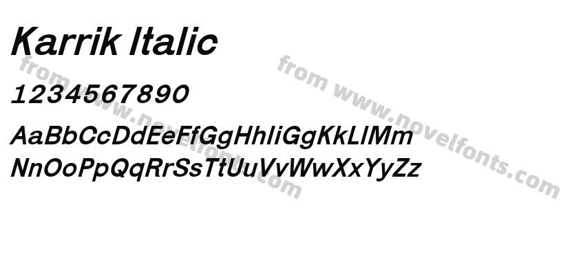 Karrik ItalicPreview