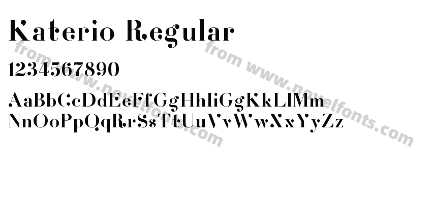 Katerio RegularPreview